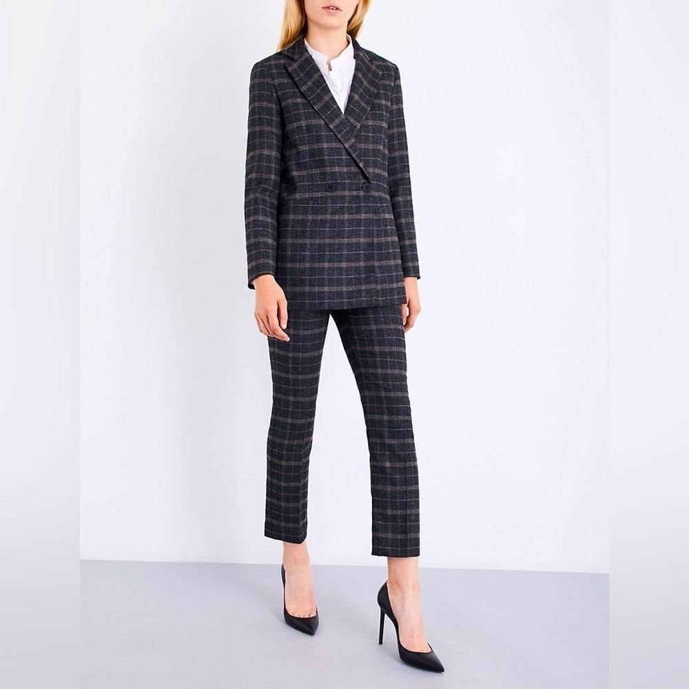 MAJE Pasili Wool Blend Trousers 36